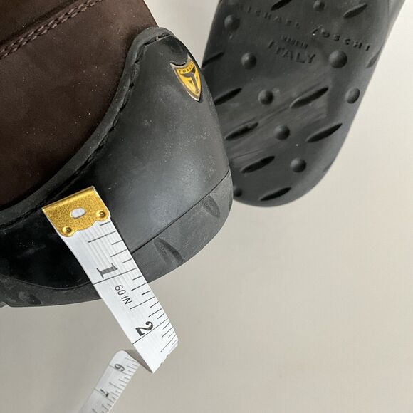 Michael Toschi Loafers 8.5 Brown Leather Lace-up Fisherman Breathable Oxfords - Picture 8 of 12